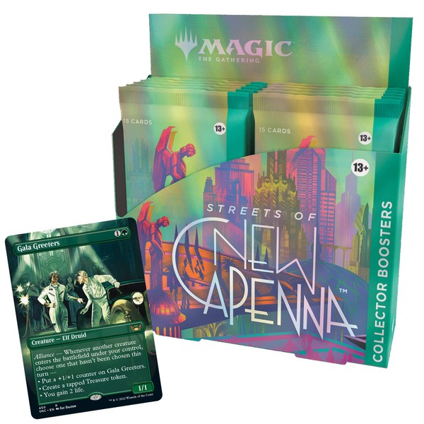 Magic: The Gathering Streets of New Capenna Collector Booster Box, 12 Packs & 1 Box Topper