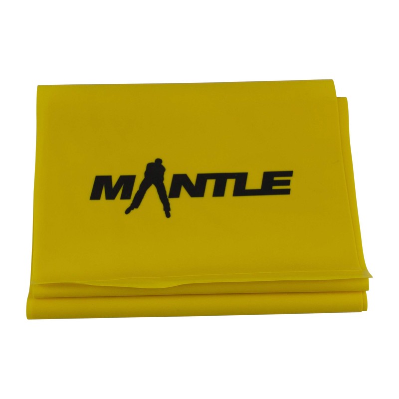 Mantle Super Easy Elastic Fitness Band Yellow 1.5 m Long