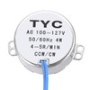 uxcell Synchronous Motor AC 100-127V 4-5RPM 50-60Hz CCW/CW 4W D
