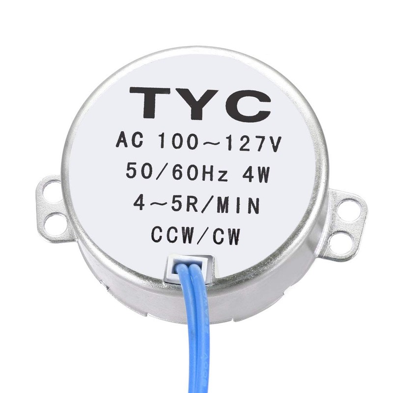uxcell Synchronous Motor AC 100-127V 4-5RPM 50-60Hz CCW/CW 4W D