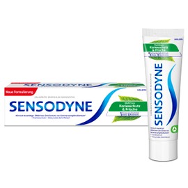 Sensodyne MultiCare Kariesschutz & Frische Zahnpasta, tägliche Zahnpasta mit Fluorid, bei schmerzempfindlichen Zähnen, 75ml
