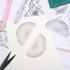 100 Pack Plastic Protractors Bulk Math Protractors Set 180 Degrees
