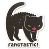 Black Cat Vinyl Sticker - Fangtastic