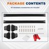 KUIPERAUTO 165lbs Aluminum Roof Rack Cross Bars Compatible for 2012