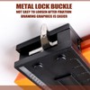 Contour Gauge with Lock, 10 Inch Measuring Shape Outline Angle,