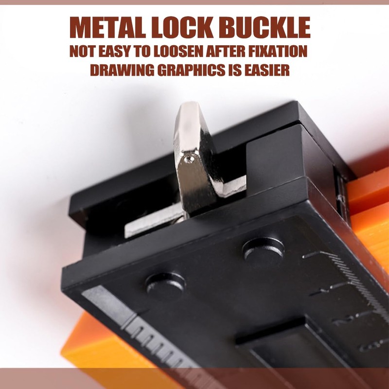 Contour Gauge with Lock, 10 Inch Measuring Shape Outline Angle,