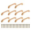 sourcing map 10Pcs Wood Drawer Pulls Handles, 96 mm/3.8" Hole
