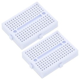 Audio Fan Mini Size Breadboard 170 Holes 47mm x 35mm White Set of 2