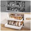 Seinloes 2 Pack Pull out Cabinet Organizer 21"Deep With Raising