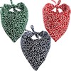 Paquete de 3 bandanas triangulares para perro, accesorios de bufanda,