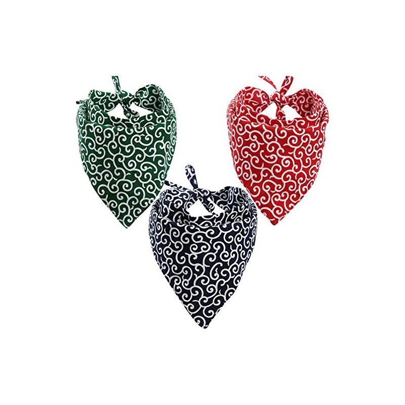 Paquete de 3 bandanas triangulares para perro, accesorios de bufanda,
