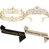 Saintrygo 4 Pcs Homecoming King and Homecoming Queen Crown Set