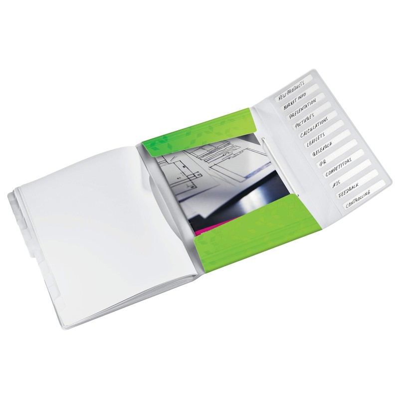 Leitz A4 file for up to 200 sheets, 6 compartments