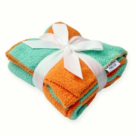 Bonny Brae Stroller Tie-On Blanket 40x30 - Cozy & Soft Baby Essential with Modern Aesthetic, Ensures Blanket Won’t Drag On Floor or Fall Off - Ideal Newborn Essential, Fuzzy Checkered Design