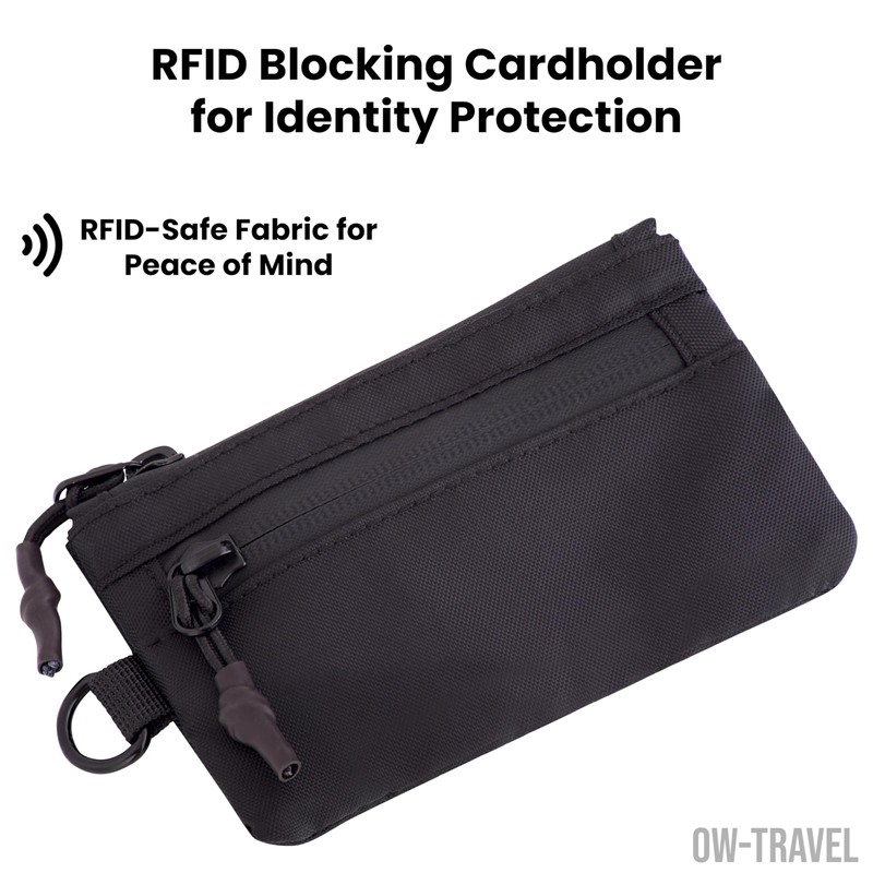OW-Travel Mens Wallets RFID Card Holder