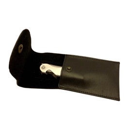 Bellini Professional Rosewood Waiter's Corkscrew with Leather Corkscrew Holster Pouch