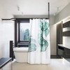 Shower Curtain Rod Hoop Square Shape Bathroom Heavy Duty No