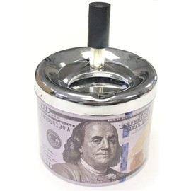 HHB Eclipse New Assorted Fun Flower Animal Money Monroe Design Spin-Top Ashtray, Assorted Styles, AshSmMix-1