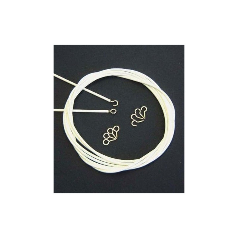 CURTAIN NET EXPANDING WIRE WHITE 96 INCH ( 8 FT