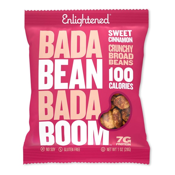 Bada Bean Bada Boom Plant-based Protein, Gluten Free, Vegan, Non-GMO, Soy Free, Kosher, Roasted Broad Fava Bean Snacks, 1