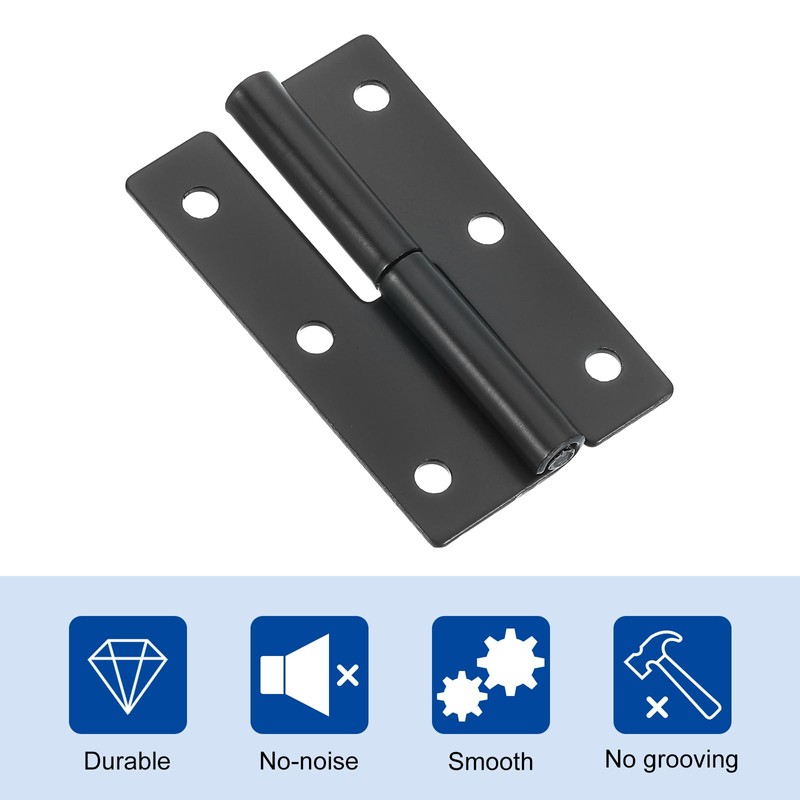 sourcing map 4 Pcs Lift Off Hinge, 2.5" Detachable Lift
