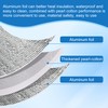 moonoom Water Heater Blanket Insulation Wrap,9.8ftx 15.7in Aluminum Foil Hot
