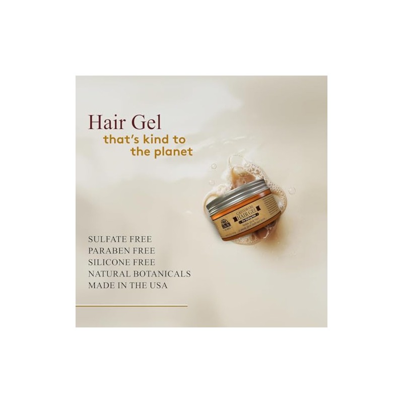 OKAY Mens castor oil hair gel