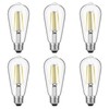 Gozelux Gozelux Vintage LED Edison Bulbs, 6W, Equivalent 60W, High