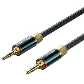 VENTION 3.5mm Male to Male Audio Cable Cotton Braided 8M Green