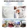 AEZUNI Oversized Bifocal Reading Glasses Women Big Frame Blue Light