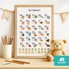 SpecialMe® Alphabet Poster for Children Learning Poster Letters Numbers ABC