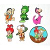 Unbranded Ultimate Flintstones Themed Metal/Enamel Pin Set of (6)