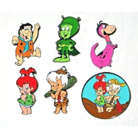 Unbranded Ultimate Flintstones Themed Metal/Enamel Pin Set of (6)