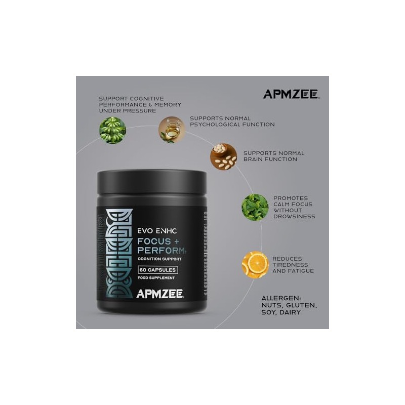 Nootropics Brain Supplement | Caffeine Free | 60 Capsules |