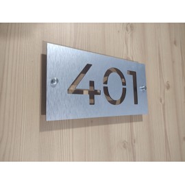 Número para casa u oficina placa de aluminio compuesto 30x15