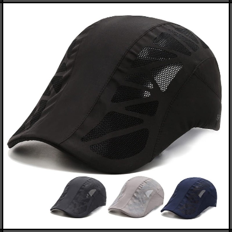 White Fang CA500 Men's Mesh Cap, Logo Hat, Running, Sports,