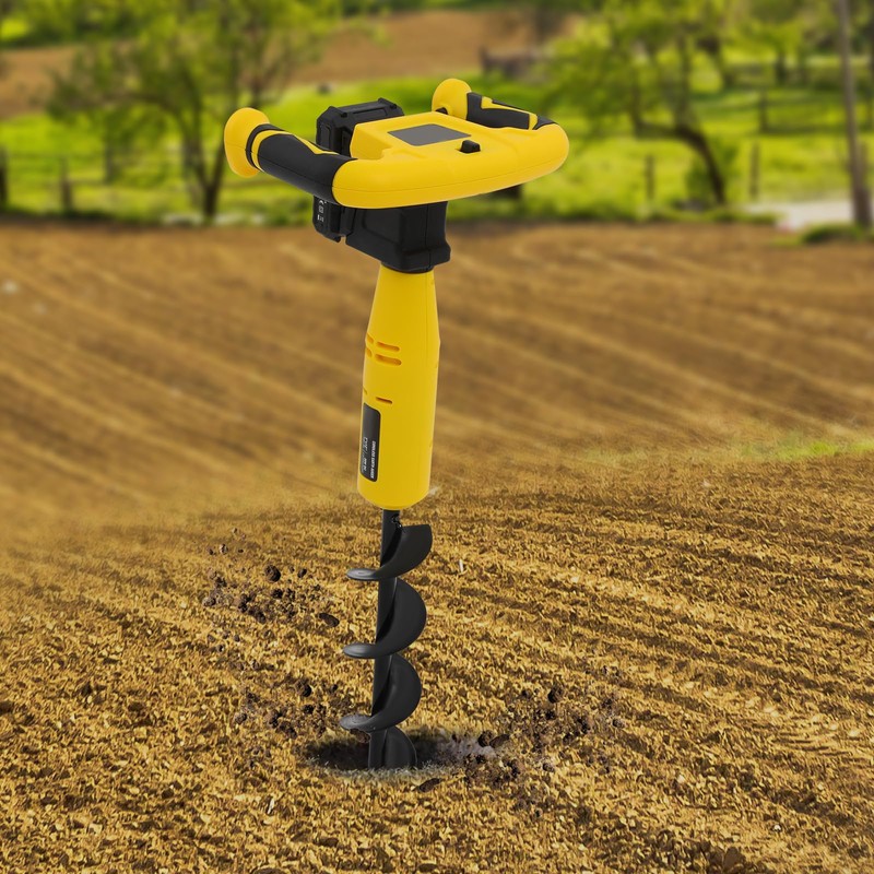 Post Hole Digger Earth Auger Cordless Electric Hole Digging Machine,