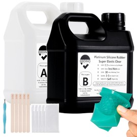 BBDINO - Kit de fabricación de moldes de silicona líquida súper elástica para hacer moldes de 77 onzas, goma de silicona suave de curado rápido para fundición con resina/silicona/joyería/jabón/cera