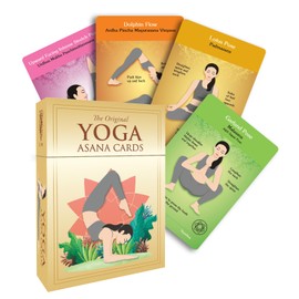 The Original Yoga Asana Cards – Workout Deck with Over 120 Yoga Poses – Yoga Sequencing Deck with Yoga Cues and Sanskrit Names for Beginners and Teachers – Unique Yoga Gift for Women or Any Yoga Lover