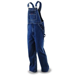 FiveBrother Denim Bib Overalls, Darkwash, 38W x 36L