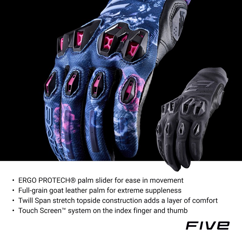 FIVE GLOVES Stunt EVO 2 Motorcycle Gloves for Women -