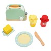 Toaster Toy Set Safe Durable Solidwood Round Edges Hand Eye