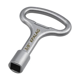 KPALAG 3/8inch Square Hydrant Key, Steel Sillcock Water Key, Shut Off tool Fit for Wall Hydrant Water Spigot and Outdoor Hose Faucet Valve, Replace# P1300-PART-13-KEY