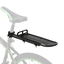 HUIOP bike cargo carrier, Retractable Aluminum Alloy Bike Mount Bicycle Rear Seat Post Rack Bicycle Pannier Luggage Cargo Carrier Rack,bike rear rack