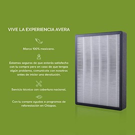 AVERA Filtro HEPA H13 de Repuesto para PURIFICADOR DE AIRE PHEPA01, Retiene 99.99 Particulas Contaminantes, Alrgenos y Malos olores, Casa Inteligente 