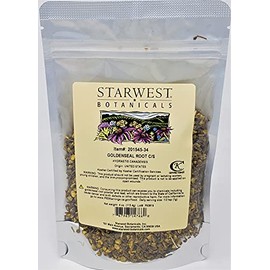 Starwest Botanicals Goldenseal Root Cut & Sifted Wildcrafted, 4 Ounces