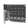 M.2 NVME SSD to PCIE X16 Adapter 4 Port High