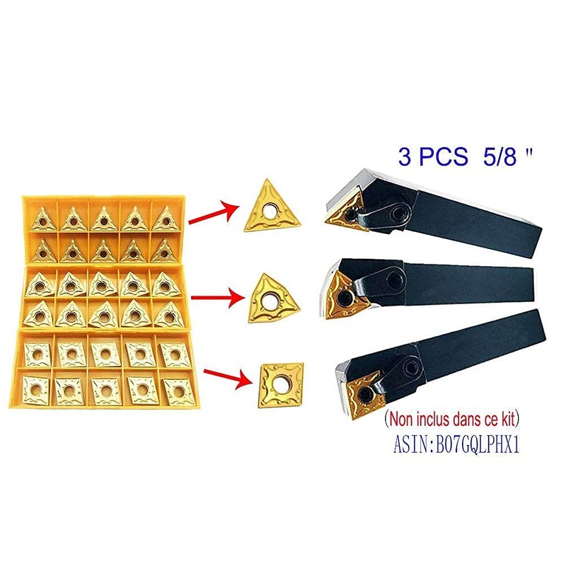 30PCS CNMG 431 + WNMG 431 + TNMG 331 CNC