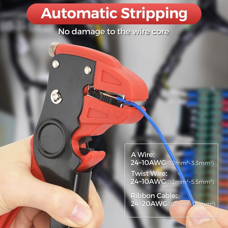 WGGE Automatic Wire Stripper and Cutter, 2 IN 1 Wire