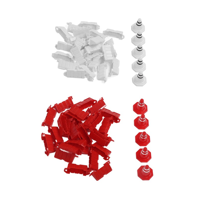 50pcs RC Car Racing Road Barrier Plastic Portable 10pcs RC